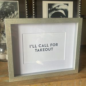 NEW original Art matted 8x10” print kitchen eating gift housewarming minimalist